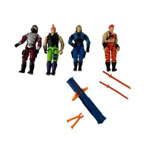 GI Joe Vintage Lot Cobra Commander Zartan Night Creeper Crimson Guard